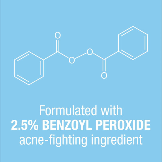 On-The-Spot Acne Spot Treatment Cream with 2.5% Benzoyl Peroxide, Gentle Face Blemish Medicine for Acne-Prone Skin, Vanishing Formula, Clinically Proven Day-1 Results, 0.75-Ounce Tube